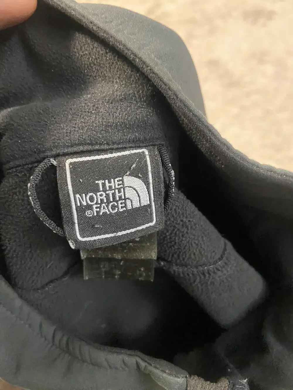 The North Face Apex Softshell Jacket Mens Large Black Windproof Zip Pockets